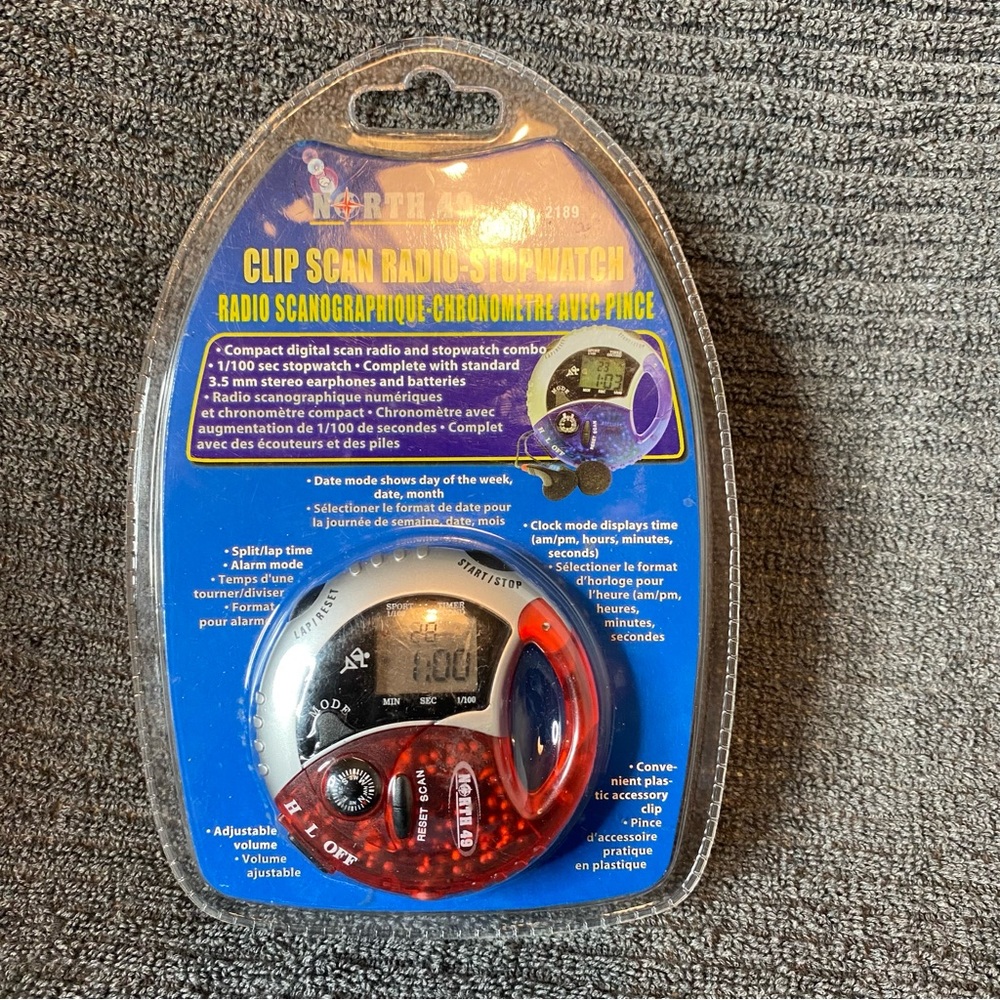 North 49 Clip Scan Radio-Stopwatch ( Compact